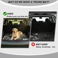 thumbnail image 4 of Yuyamidu Aztec Highland Cow Car Trunk Mat 29x39 Inch, Non-Slip Rear Cargo Liner Universal Fit for SUV Sedan Truck, Stain Resistant Machine Washable Vehicle Interior Decor, 4 of 7