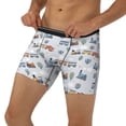 thumbnail image 3 of Salouo Trains And Cactuse Pattern Men's Boxer Briefs, Soft & Breathable Underwear Elastic Waistband Briefs for Men,1-Pack, 3 of 7