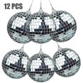 thumbnail image 2 of 12 piezas de bola de espejos Disco Dj danza decoración escenario iluminación hogar, 2 of 5