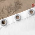 thumbnail image 6 of Brown 30%-50% Blackout Curtains White Crane Curtains, Wild Bird Animal Curtains & Drapes Natural Themed Black Out Curtains, Trees Branches Window Curtains Botanical Plants Home Decoratives, 6 of 6