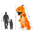thumbnail image 2 of Gymax 8ft Inflatable Pumpkin Dinosaur Halloween Decoration w/ Built-in LED Lights, 2 of 9