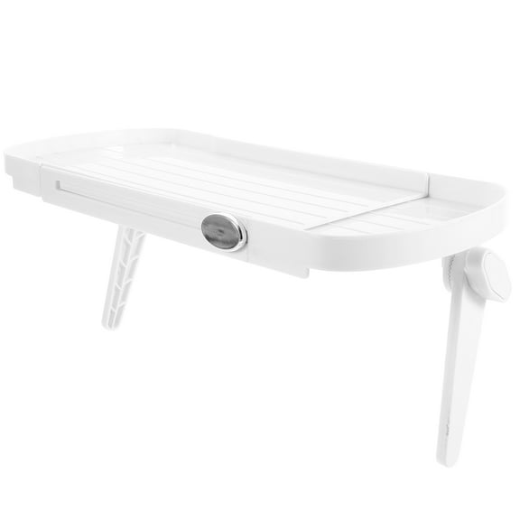 FRCOLOR  Small Wall Shelf TV Top Storage Holder Mount Stands for Display White