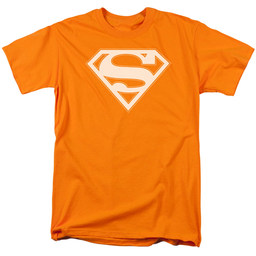 Fortæl mig Brun Højde Superman - Orange & White Shield - Short Sleeve Shirt - X-Large -  Walmart.com