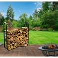 thumbnail image 6 of Panacea Log Rack, Classic Accessory for Large and Small Logs, Heavy Duty Black Steel, Outdoor, 6 of 6