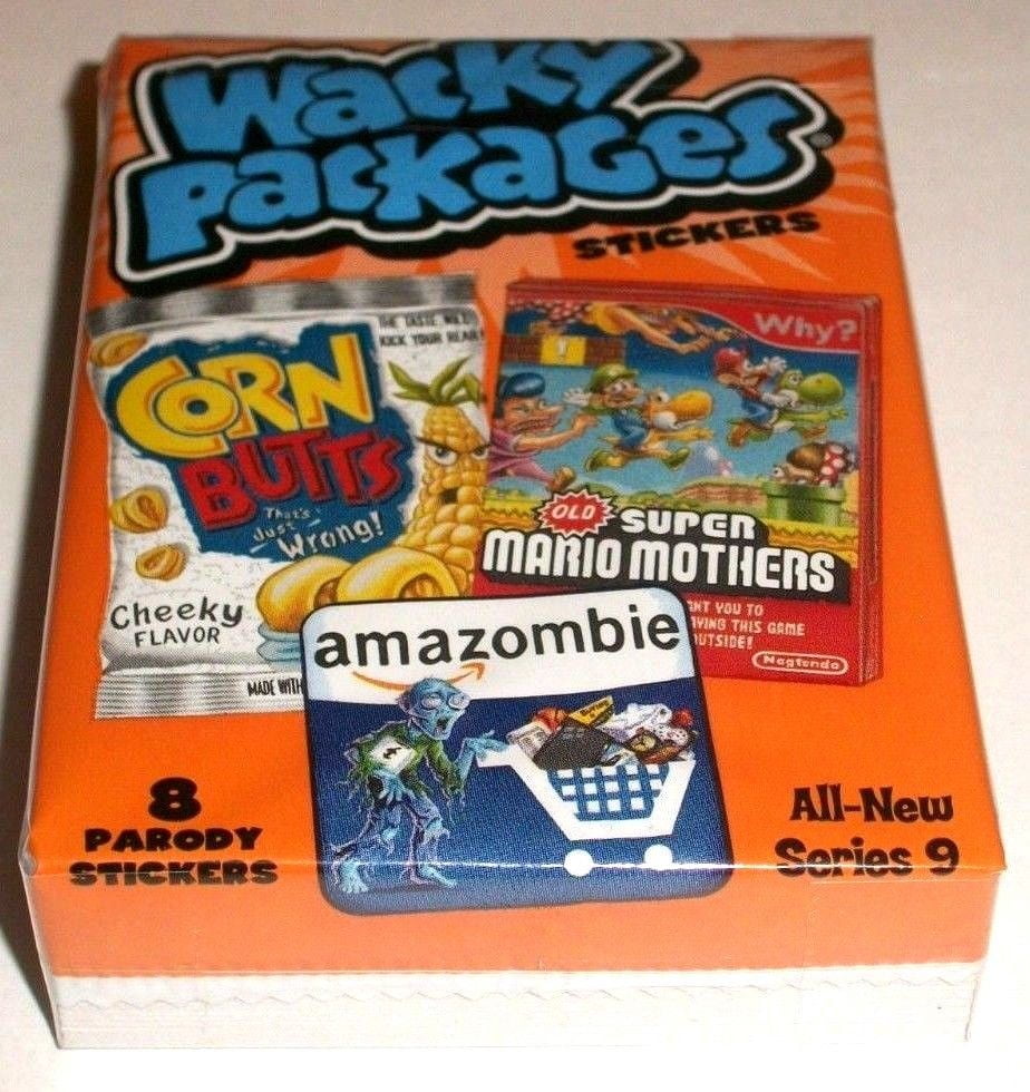 Wacky Packages Stickers Series Nine Empty Cereal Card Box Collection
