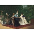 thumbnail image 3 of Jeanne Samson 14x11 Black Modern Framed Museum Art Print Titled - Tea in the Conservatory, 3 of 5