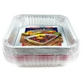 thumbnail image 5 of Pactogo Red Holiday Christmas Square Cake Aluminum Foil Pan w/Clear Dome Lid Disposable Baking Tins (Pack of 25 Sets), 5 of 6