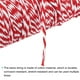thumbnail image 4 of Cordel Embalaje Cuerda Envoltura Algodón Cordel 100M/109 Yardas Rojo y Blanco Cuerda para Regalo Envoltura, Navidad Cordel, 4 of 7