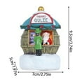 thumbnail image 3 of Christmas Winter Village Houses Set, LED Lighted Christmas Village Houses with Figurines, Christmas Miniature Resin Collectible Buildings Set Indoor Room Decor, 3 of 5