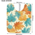 thumbnail image 5 of SKYSONIC Toiletry Mat Maple Leaves Print, Fluffy Plush Absorbent Bath Rugs Carpet with Non Slip Bottom for Bathroom Floor Toilet Tub and Shower, 5 of 7