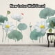thumbnail image 3 of sweethay Pegatinas de pared de loto, 2 uds., papel tapiz, calcomanías de flores, Mural artístico, pegatina de fondo, adorno para el hogar, Decoración del hogar, 3 of 6