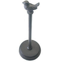 WRITWAA Black Cast Iron Paper Towel Holder for Easy Kitchen and Bathroom Storage, Fits Standard Rolls