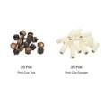 thumbnail image 3 of Uxcell 10mm Dia Screwing Billiard Pool Cue Tips with Cue Stick Ferrules Brown 20 Set, 3 of 5