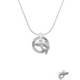 thumbnail image 2 of Delight Jewelry Silvertone Shark Live Ring Charm Necklace, 18", 2 of 4