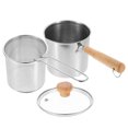 thumbnail image 3 of 1 Set of Stainless Steel Frying Pot Small Frying Basket Food Frying Basket Pot Kitchenware, 3 of 7