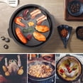thumbnail image 4 of Overmont Camp - Tapa de hierro fundido presazonada para horno holandés, también una cacerola con ele, 4 of 7
