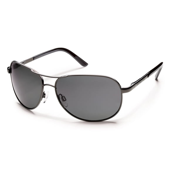 Gafas de Sol Aviador Suncloud Optics (Metal Grafito con Lente Polarizada Gris), Talla Única