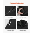 thumbnail image 6 of KFFKFF Rechargeable Sweatshirt with 7.4V 16000mAh Battery, Adjustable Temperature Settings, Heated Fleece Jacket for Men, Black, 6 of 9