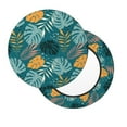 thumbnail image 2 of Haiem Tropical Leaves Cushion Round Bar Chair Seat Cover Bar Chair Cushion Covers Elastic Washable Bar Chair Cover,Protects from Scratches and Stains-13 inch, 2 of 7