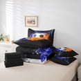 thumbnail image 6 of Homewish Football Soccer 7-Piece Twin Bedding Sets,Ball Sport Game Bedding Comforter Set,Black Orange White Sheet Sets For Teens,Luxury Bedroom Decor Reversible, 6 of 8
