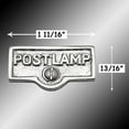 thumbnail image 2 of Switch Plate Tags POST LAMP Name Signs Labels Chrome Brass Traditional Engraved Wall Light Switch Cover Labels | Renovators Supply, 2 of 2