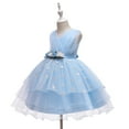 thumbnail image 4 of Esaierr Kids Toddler Girls Flower Princess Dress Princess Dress Fluffy Formal Dress Little Girls Party Wedding Formal Dresses Mesh Dress Flower Baby Performance Dress, 4 of 7