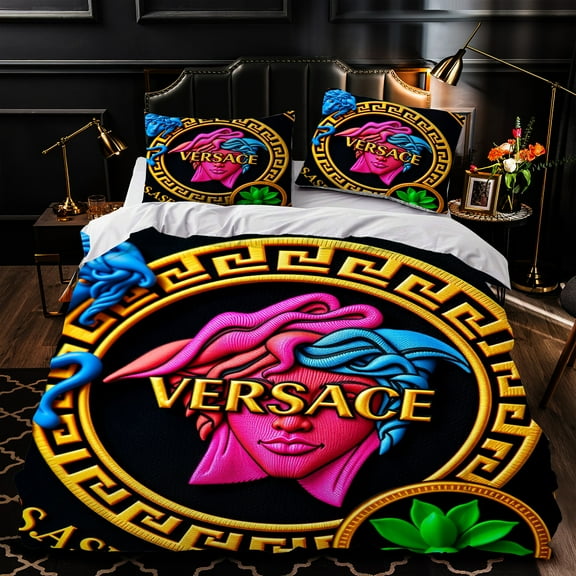 Luxurious 3-Piece Duvet Cover Set - Bold Colorful Patterns & Intricate Designs for a Stylish Bedroom