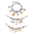thumbnail image 2 of CHAO Kit para hacer pulseras con dijes, regalo de joyería artesanal para niñas y adolescentes, color morado, 2 of 3
