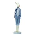 thumbnail image 3 of Figura de conejo de resina, escultura animal, arte, hermosa decoración de primavera, adorno de mesa para hidalgo, 3 of 7