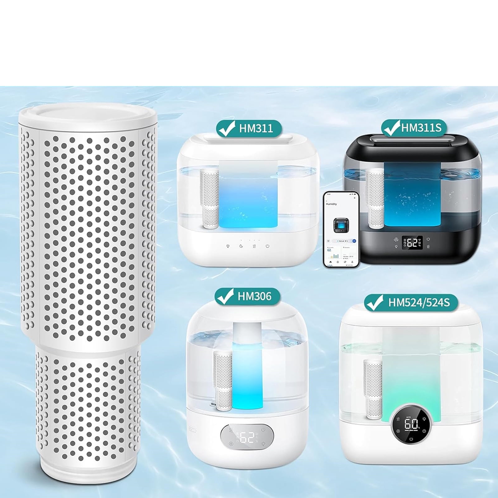Demineralization Cartridge Replacement Filter Replacement for HM306 HM311 HM311S HM524 HM524S HM409S Accessories