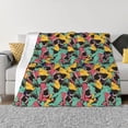thumbnail image 1 of Fotbe Angry Shark Pattern Manta de Franela con Estampado, Manta Ultrasuave para Cama, Sofá, Auto, Hipoalergénica y Antibolitas-80"x60", 1 of 6