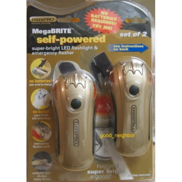 Durapro Megabrite Selfpowered Superbright Led Flashlight & Emergency