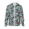 thumbnail image 1 of Balery Farm Animals 1 Sudadera ligera de manga larga con capucha y protección solar UPF 50+ para hombre y mujer, ideal para pesca y running-Small, 1 of 7