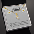 thumbnail image 4 of To My Granddaughter To My Aunt Special Aunt Alluring Ribbon Necklace Message Card, 4 of 7