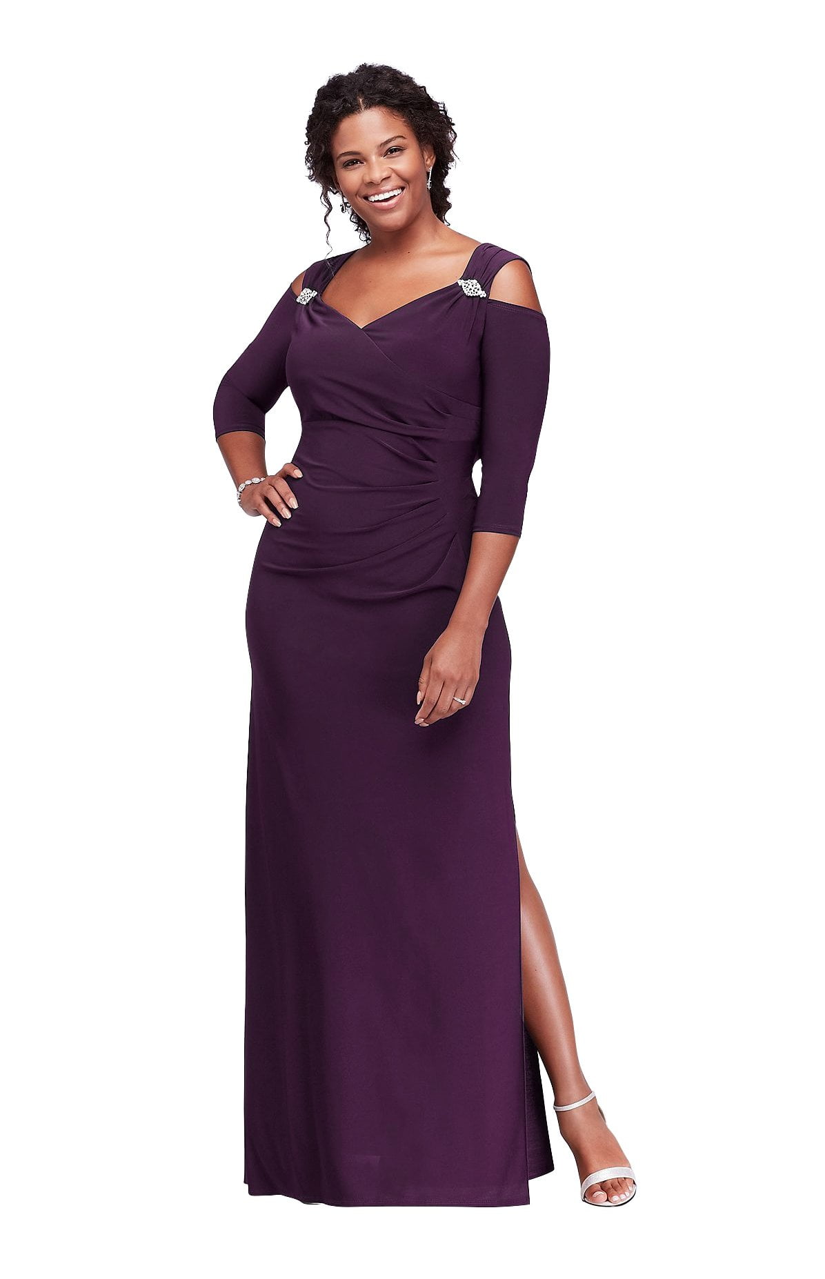 Cold Shoulder Dress with Sleeves 