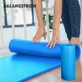 thumbnail image 5 of Open Box BalanceFrom 1" Extra Thick Yoga Mat w/Knee Pad & Carrying Strap, Blue, 5 of 10