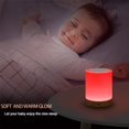 thumbnail image 5 of Petite Veilleuse LED Colorée Lampe de Chevet Lampe de table Tactile Lumière d'Ambiance, 5 of 5