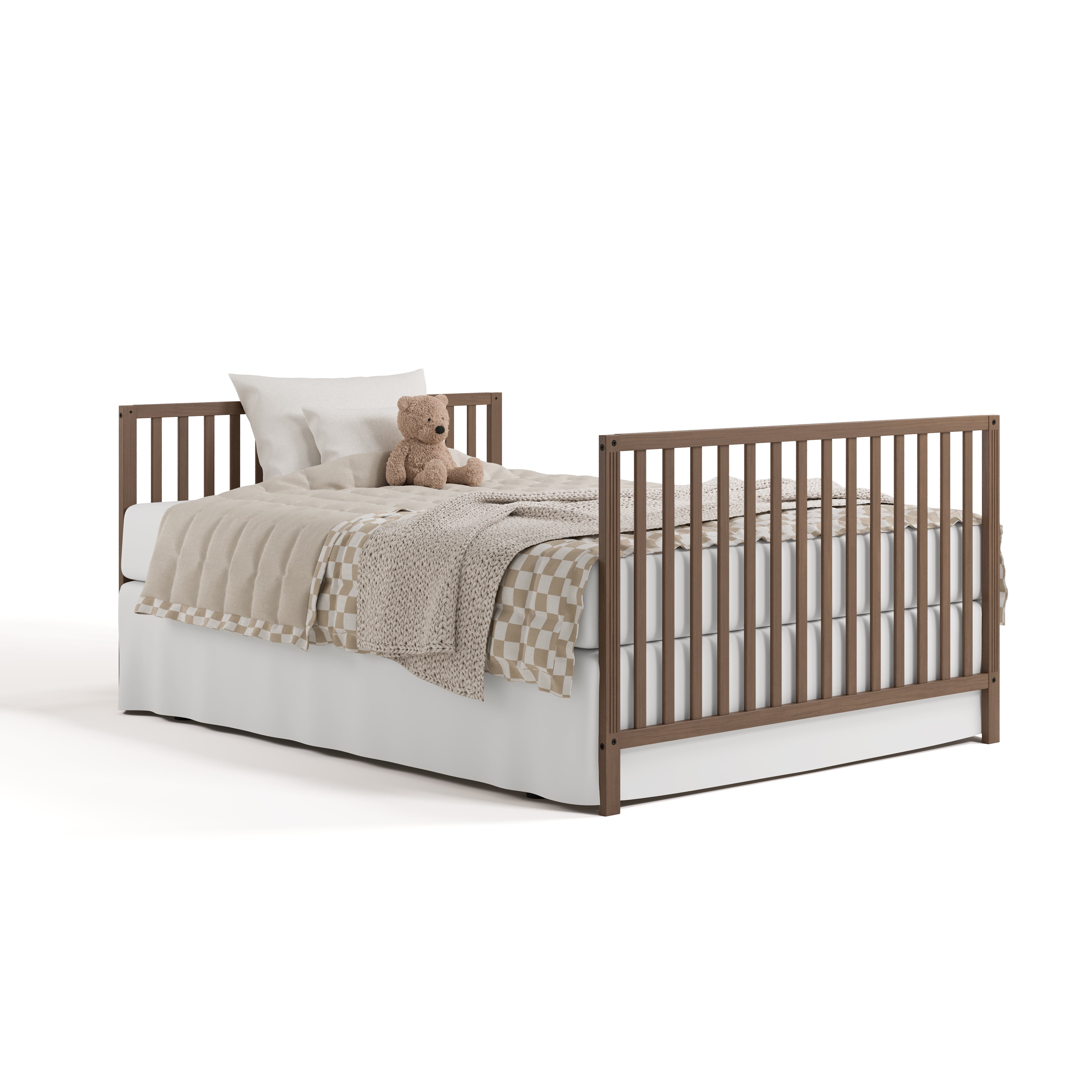 Storkcraft Morningside 5-in-1 Convertible Baby Crib, Hazelnut