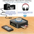 thumbnail image 5 of Bluetooth Audio Transmitter Receiver with Remote, 5-in-1 Bluetooth 5.0 Adapter for TV Car CD PC Home Stereo Speaker Headset, Support 3.5mm AUX, RCA, USB U Disk MP3/Micro SD TF Card Playback, 5 of 8