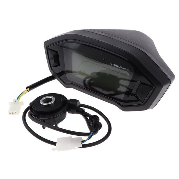 7 Retroiluminación LCD Velocímetro de Motocicleta Medidor dómetro Sunnimix tacómetro digital para motocicleta
