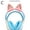pink, white, black, variant on High Quality Silicone Cat Ears Headband Accessory 2-Piece Set in Pink White Black