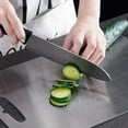 thumbnail image 7 of Titanium Stainless Steel Cutting Board, Double-Sided Food Grade Chopping Board With Non-Slip Base, Dishwasher Safe For Meat, Fruit, Vegetables, Easy Clean Kitchen Cutting Board, 7 of 7