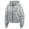 thumbnail image 2 of Women's WEAR by Erin Andrews Heather Gray Milwaukee Bucks Speckled Radiator Full-Zip Hoodie, 2 of 3