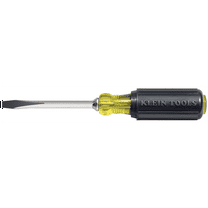 Klein Tools Screwdriver Cushn-Grip Sq-Shank Keystone 1/4"x4"