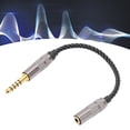 thumbnail image 1 of Headphone Adapter Cable, 4.4MM To 3.5MM Cord Stereo Gold Plated OFC Core Wear   For Music Enthusiast For DAP, 1 of 8