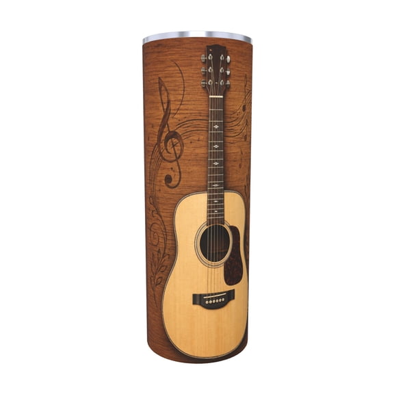 20oz Christian Guitar Travel Tumbler Inspirational Psalm 118 14 Car Cup Faith Based Insulated Coffee Cup Gift for Music Lovers with Straw