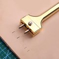 thumbnail image 4 of QualitChoice Outil de Perçage Bricolage Trous en Cuir Outils de Perforation Portable Clou d'Aération Ajustable avec Poignée Accessoire Professionnel Argent Blanc Argent Blanc, 4 of 6