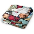 thumbnail image 3 of Super Soft Flannel Throw Tom Selleck Blanket Soft Cozy Fleece Merchandise for Sofa Bed 80"X60", 3 of 6