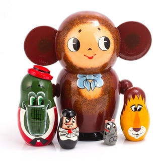 Cheburashka Russian Talking Plush Toy Stuffed Gena Talks.17 cm (7 inches) /