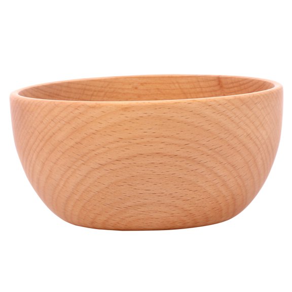 Raindrops Household Wooden Salad Bowl 12X5.7CM Wood Serving Bowl for Restaurant Home